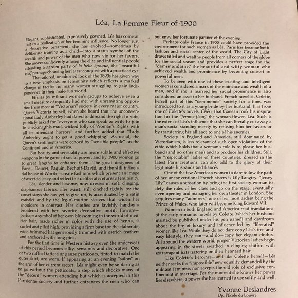 1900 Ganeau's Women of the Century Porcelian COA - Picture 6 of 8